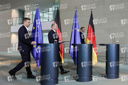 Pressestatement nach dem Urteil des Bundesverfassungsgerichts zum Nachtragshaushalt 2021 in Berlin