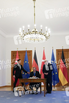 Empfang von Recep Tayyip Erdogan im Schloss Bellevue in Berlin