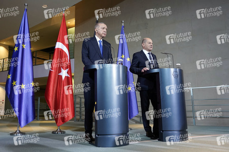 Empfang von Recep Tayyip Erdogan im Kanzleramt in Berlin