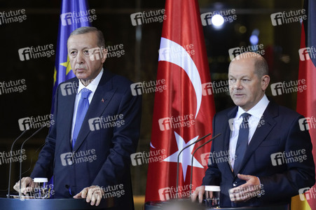 Empfang von Recep Tayyip Erdogan im Kanzleramt in Berlin