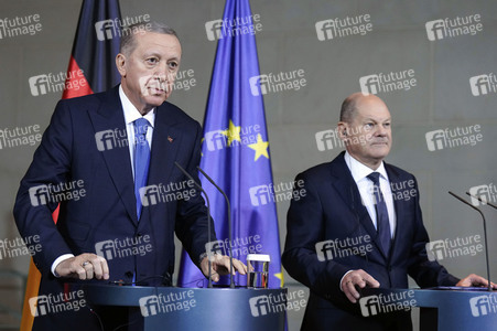 Empfang von Recep Tayyip Erdogan im Kanzleramt in Berlin