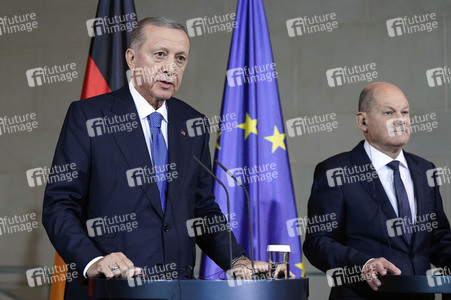 Empfang von Recep Tayyip Erdogan im Kanzleramt in Berlin
