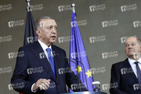 Empfang von Recep Tayyip Erdogan im Kanzleramt in Berlin