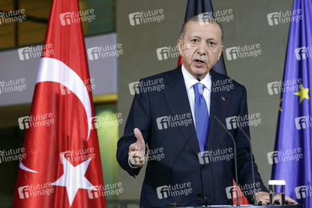 Empfang von Recep Tayyip Erdogan im Kanzleramt in Berlin