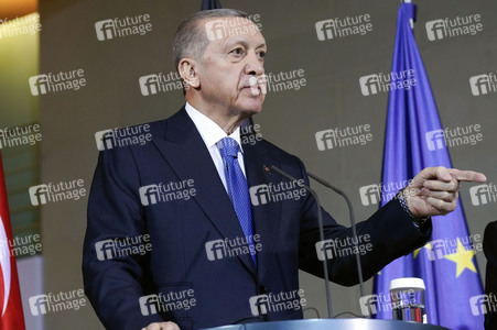 Empfang von Recep Tayyip Erdogan im Kanzleramt in Berlin