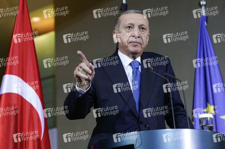 Empfang von Recep Tayyip Erdogan im Kanzleramt in Berlin