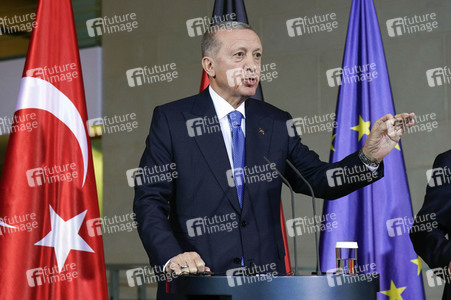 Empfang von Recep Tayyip Erdogan im Kanzleramt in Berlin