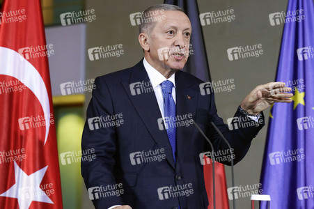 Empfang von Recep Tayyip Erdogan im Kanzleramt in Berlin