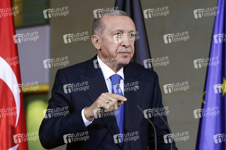 Empfang von Recep Tayyip Erdogan im Kanzleramt in Berlin