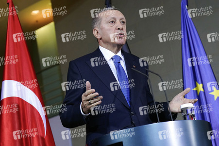 Empfang von Recep Tayyip Erdogan im Kanzleramt in Berlin
