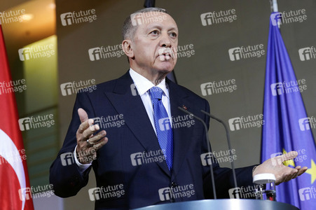Empfang von Recep Tayyip Erdogan im Kanzleramt in Berlin