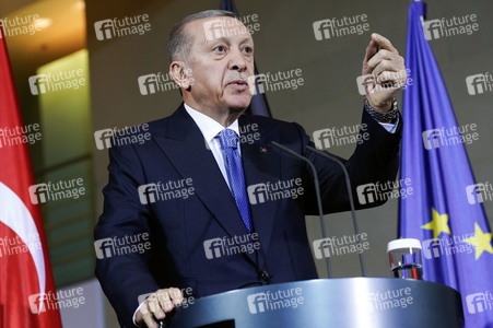 Empfang von Recep Tayyip Erdogan im Kanzleramt in Berlin