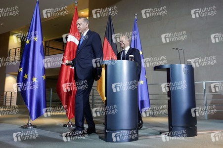 Empfang von Recep Tayyip Erdogan im Kanzleramt in Berlin