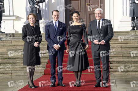Empfang von Kronprinzessin Victoria von Schweden und Prinz Daniel von Schweden im Schloss Bellevue in Berlin