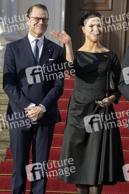 Empfang von Kronprinzessin Victoria von Schweden und Prinz Daniel von Schweden im Schloss Bellevue in Berlin