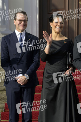 Empfang von Kronprinzessin Victoria von Schweden und Prinz Daniel von Schweden im Schloss Bellevue in Berlin