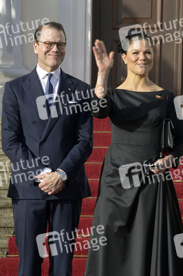 Empfang von Kronprinzessin Victoria von Schweden und Prinz Daniel von Schweden im Schloss Bellevue in Berlin
