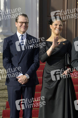 Empfang von Kronprinzessin Victoria von Schweden und Prinz Daniel von Schweden im Schloss Bellevue in Berlin