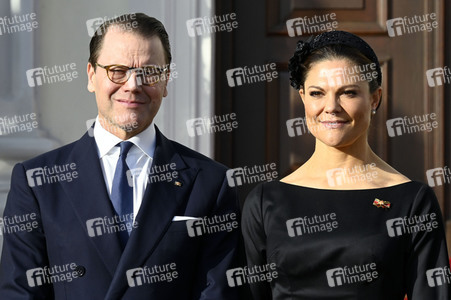 Empfang von Kronprinzessin Victoria von Schweden und Prinz Daniel von Schweden im Schloss Bellevue in Berlin