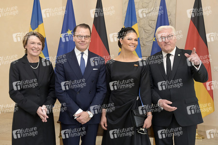 Empfang von Kronprinzessin Victoria von Schweden und Prinz Daniel von Schweden im Schloss Bellevue in Berlin
