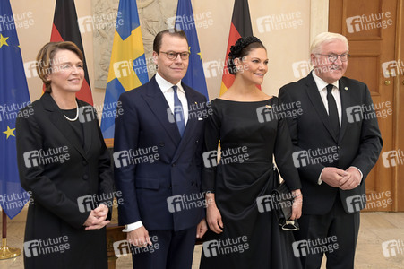 Empfang von Kronprinzessin Victoria von Schweden und Prinz Daniel von Schweden im Schloss Bellevue in Berlin