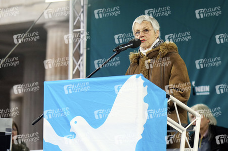 Friedensdemonstration vor dem Brandenburger Tor in Berlin