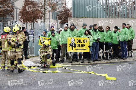 Aktion von Greenpeace in Berlin