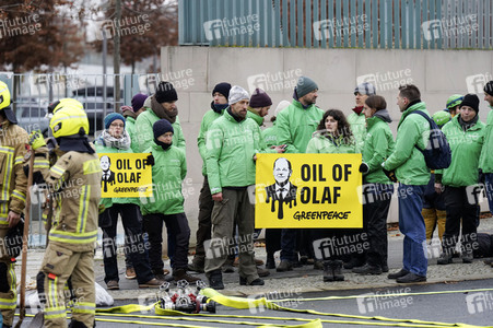 Aktion von Greenpeace in Berlin