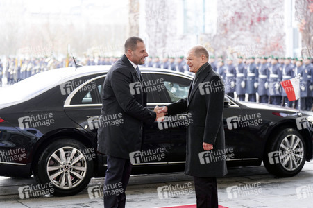 Empfang des Premierministers von Malta im Kanzleramt in Berlin