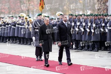 Empfang des Premierministers von Malta im Kanzleramt in Berlin