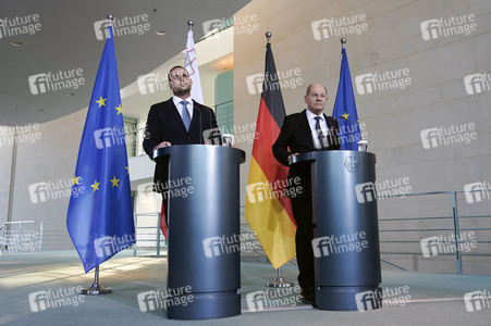 Empfang des Premierministers von Malta im Kanzleramt in Berlin