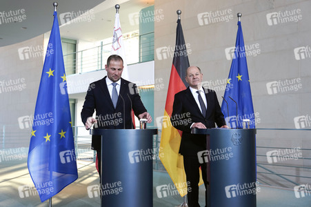 Empfang des Premierministers von Malta im Kanzleramt in Berlin