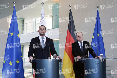 Empfang des Premierministers von Malta im Kanzleramt in Berlin