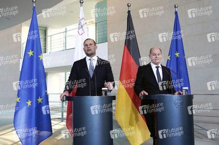 Empfang des Premierministers von Malta im Kanzleramt in Berlin