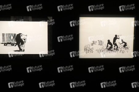 Ausstellungseröffung 'Banksy - A Vandal Turned Idol' in Berlin