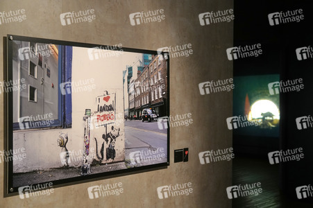 Ausstellungseröffung 'Banksy - A Vandal Turned Idol' in Berlin