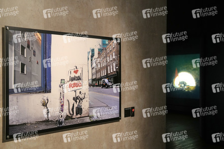Ausstellungseröffung 'Banksy - A Vandal Turned Idol' in Berlin