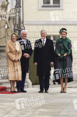 Begrüßung von König Philippe und Königin Mathilde von Belgien mit militärischen Ehren in Berlin
