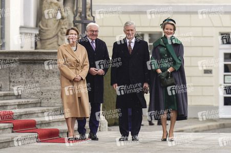 Begrüßung von König Philippe und Königin Mathilde von Belgien mit militärischen Ehren in Berlin