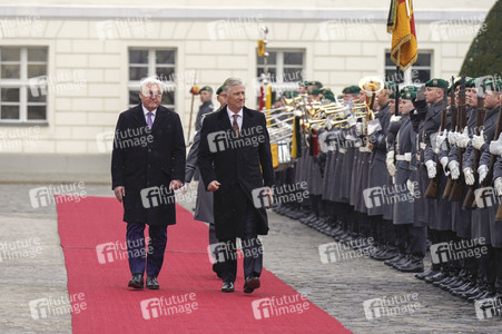 Begrüßung von König Philippe und Königin Mathilde von Belgien mit militärischen Ehren in Berlin