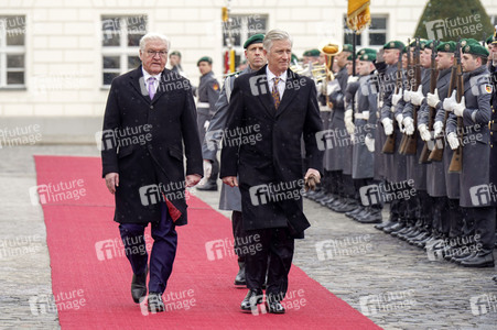 Begrüßung von König Philippe und Königin Mathilde von Belgien mit militärischen Ehren in Berlin