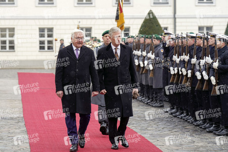 Begrüßung von König Philippe und Königin Mathilde von Belgien mit militärischen Ehren in Berlin