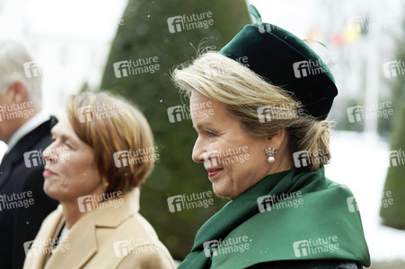 Begrüßung von König Philippe und Königin Mathilde von Belgien mit militärischen Ehren in Berlin