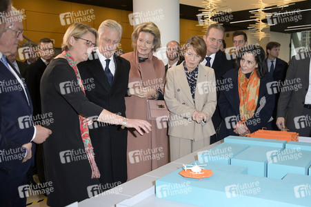 König Philippe und Königin Mathilde der Belgier beim Besuch von 50Hertz Transmission in Berlin