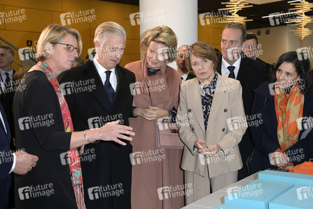 König Philippe und Königin Mathilde der Belgier beim Besuch von 50Hertz Transmission in Berlin
