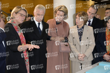 König Philippe und Königin Mathilde der Belgier beim Besuch von 50Hertz Transmission in Berlin