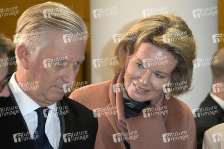 König Philippe und Königin Mathilde der Belgier beim Besuch von 50Hertz Transmission in Berlin