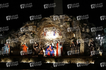 Weihnachten auf dem Petersplatz in Rom