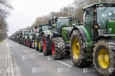 Bauerndemo für Agrardiesel in Berlin