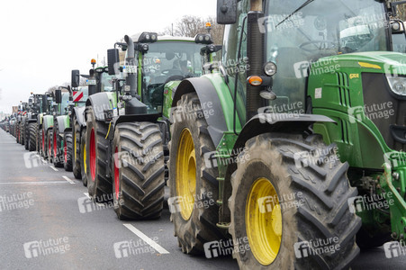 Bauerndemo für Agrardiesel in Berlin